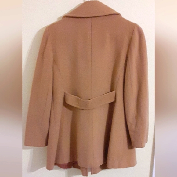 Women's Wool New England Machintosh Beige Peacoat (L) - Picture 10 of 16